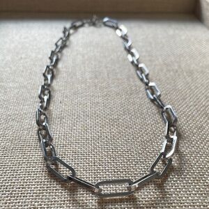 Elegant Silver Stainless Steel Chain Necklace